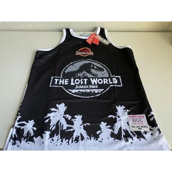 Headgear Classics Men’s Sz 2XL The Lost World  Jurassic Park BBall Jersey NEW - Picture 1 of 8